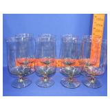 8 Lenox Green Mist Tea Glasses