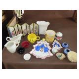 Table Lot of Glassware