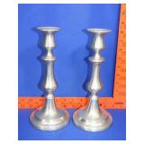 Pair of Reed & Barton Pewter Candle Sticks