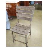 Heavy Built Wood & Metal Chair