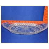 Cut Crystal Celery Dish - 13'