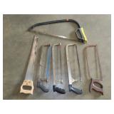 Lot of Hand Saws