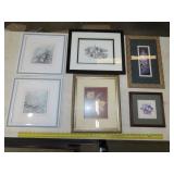 6pc of Framed Wall Art
