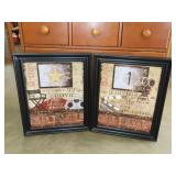 Pair of Movie Theater Style Wall Art - 20'x24'