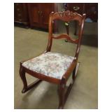 Duncan Phyfe Rose Carved Childs Rocker
