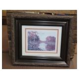Framed Water Scene Wall Art - 14'x13'