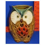 Pottery Style Owl Candle Holder