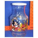 Mickey Mouse Glass Juice Bottle