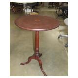 Inlaid Mahogany Tilt Top Table