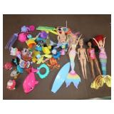 Lot of Dolls & Other Toys