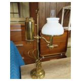 Brass One Arm Student Desk Lamp - 22'