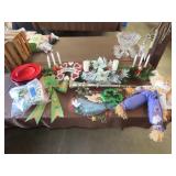 Lot of Holiday Decor - Tub w/ Lid