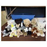 Lot of Stuffed Bears - Tub w/ Lid