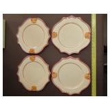 4 Horchow Medici Dinner Plates - 12'