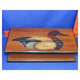 Duck Decorated Lift Top Wood Box