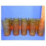 10 American Concord Amber Tumblers