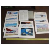 Set of Czec Airplane Prints - 13'x9'