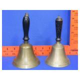 2 Brass Hand Bells