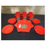 11 Piece Waechtersbach Christmas Tree Dinnerware