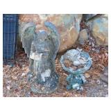 2 Pieces of Concrete Yard Art