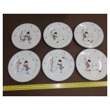 6 Nobel Excellence Building A Snowman Plates