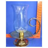 Brass Hurricane Candle Holder