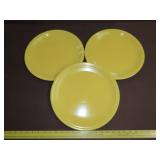 3 Plastic Fiesta Ware Chargers - 13"