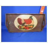 Painted Chicken on Tray