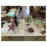 Table Lot of Decorative Metal ITems