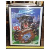 Framed Carolina Panthers Print - 16'x20'
