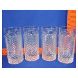 Ralph Lauren Herringbone Crystal Highball Glasses