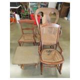 Lot of Chairs & Ottoman