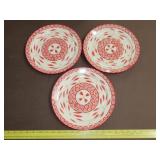 Three Temptations Old World Cranberry Plates