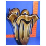 Hand Blown Art Glass Vase