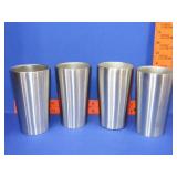 Four Stainless Cups