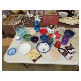 Table Lot of Misc Glassware