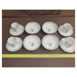 12 Pieces of We Can Build A Snowman Dinnerware