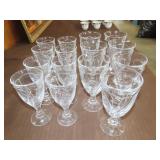 Noritake Sweet Swirl Glasses - 15pc