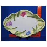 Ceramic Tulip Platter - 18"