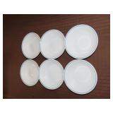 Six Corelleware Bowls - 5.5"