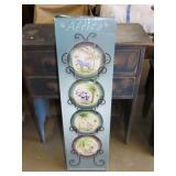 African Animal Plates w/ Rack