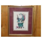 Brenda Paris Tustian Signed Santa Print