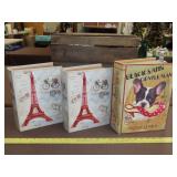 3 Decorative Book Storage Boxes
