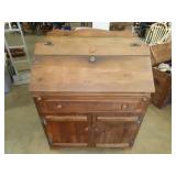 Pine Slant Front Desk