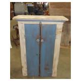 Distressed 2 Drawer Painted Cabinet