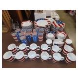 Sakura Warren Kimble Colonial American Flag - 74pc