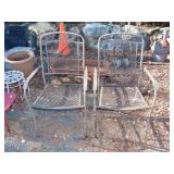Pair of Metal Patio Chairs