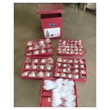 Christmas Ornaments w/ Storage Box