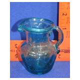 Small Art Glass Pitcher