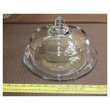 Glass Covered Cake Plate - 13"